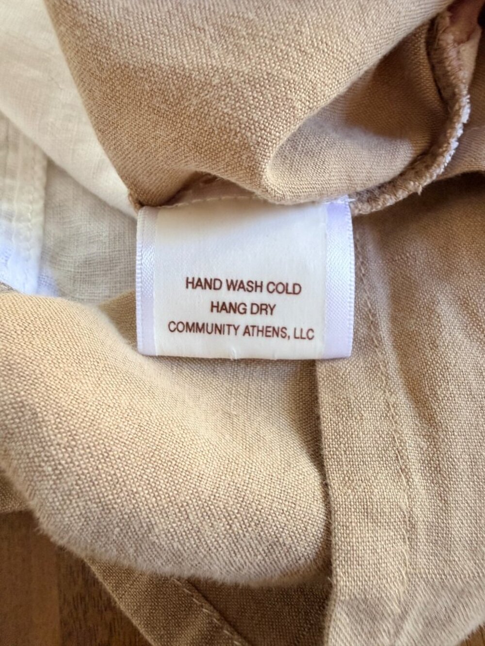 Upcycled Linen Colorblock Top - Small - Picture 8 of 8